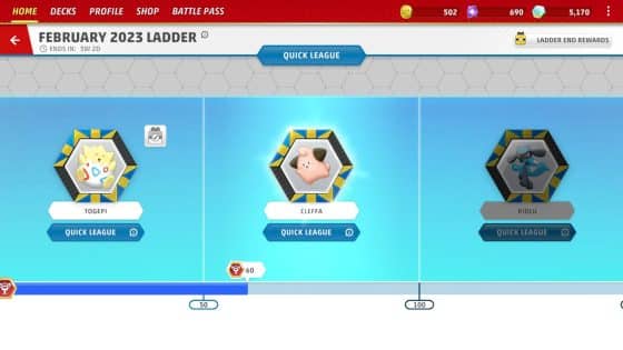Pokémon TCG Live: February 2023 Ladder Rewards