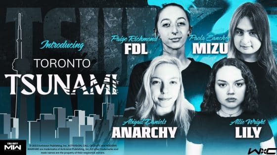 Ultra Overgirl Establishes First Official All-Female Call of Duty Team: Toronto Tsunami
